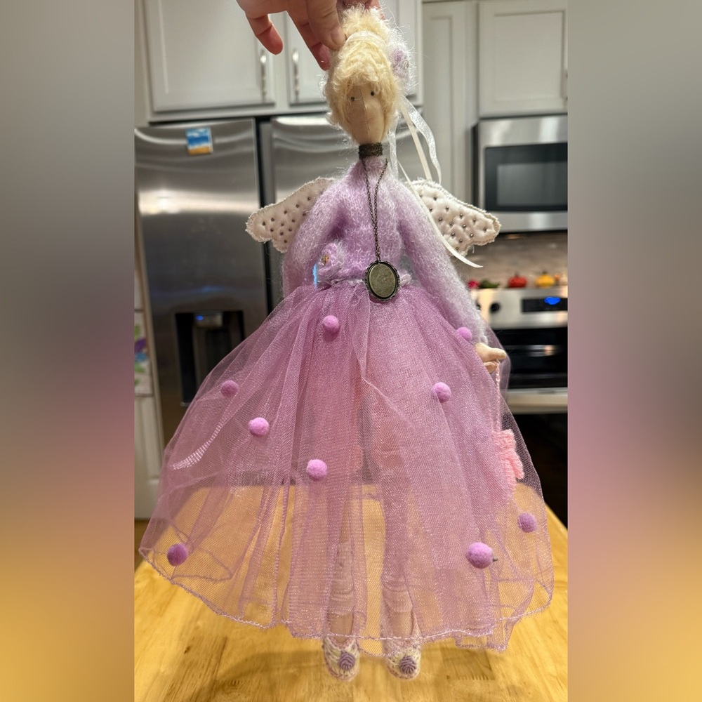 Enchanted Purple Fairy/Ballerina Doll with Wings Exquisite details